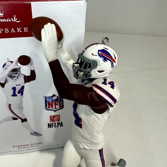 2024 NFL STEFON DIGGS, Buffalo Bills Hallmark Keepsake Christmas Ornament (A) - Picture 2 of 14
